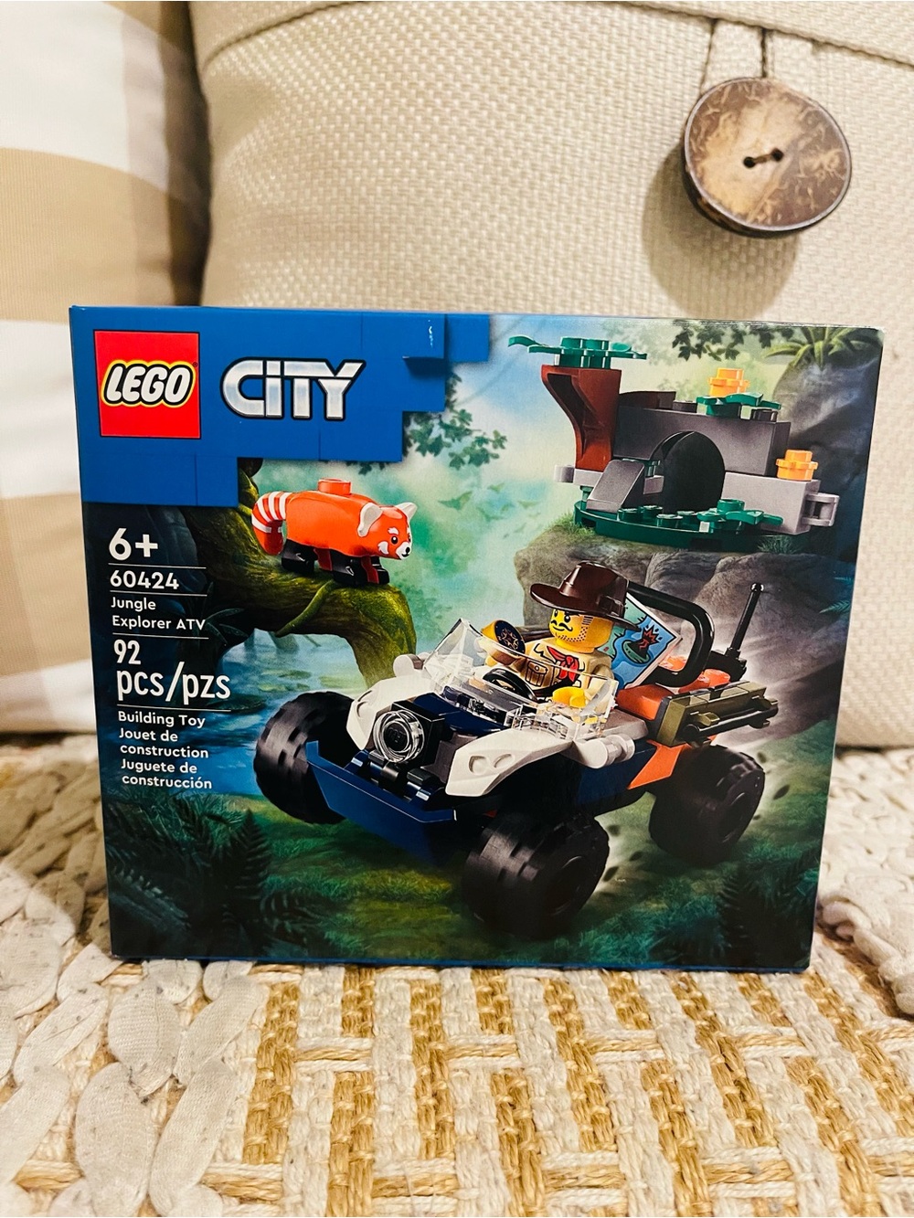 New Lego City 60424 Jungle Explorer ATV Red Panda Retired Set. Factory Sealed